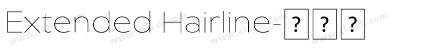 Extended Hairline字体转换